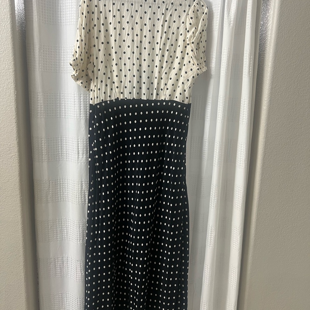 a new day Black & White Polka Dot Maxi Dress - Picture 3 of 6